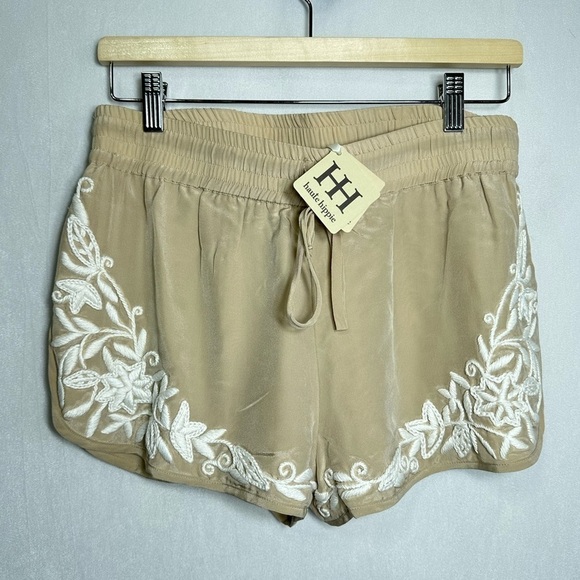Haute Hippie embroidered shorts buff/swan short - Medium - Picture 6 of 8